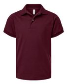 Jerzees Youth Dri-Power Polo JER-437K MAROON Pocket