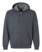 Gildan Softstyle Full-Zip Hooded Sweatshirt GIL-SF600 DARK HEATHER Pocket