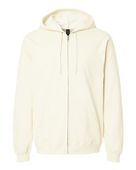 Gildan Softstyle Full-Zip Hooded Sweatshirt GIL-SF600 OFF WHITE Pocket