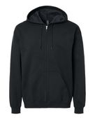 Gildan Softstyle Full-Zip Hooded Sweatshirt GIL-SF600 BLACK Pocket