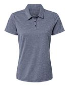 Adidas Women's Heathered Polo ADI-A583 COLLEGIATE NAVY MELANGE Pocket