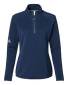 Adidas Women's Spacer Quarter-Zip Pullover Jacket ADI-A589 COLLEGIATE NAVY Pocket