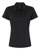 Adidas Women's Textured Stripe Polo ADI-A707 BLACK Pocket