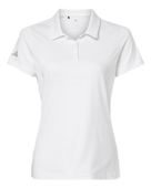 Adidas Women's Textured Stripe Polo ADI-A707 WHITE Pocket