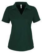 Core365 Women's Market Snag Protect Mesh Polo CE104W FOREST Pocket