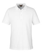 Harriton Men's Valiant Cotton Snag Protect Polo M205 WHITE Pocket