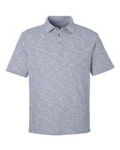 North End Men's Eclipse Jacquard Polo NE115 CLASSIC NAVY HEATHER Pocket