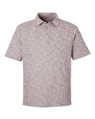 North End Men's Eclipse Jacquard Polo NE115 BURGUNDY HEATHER Pocket