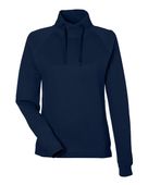 North End Women's Rhythm Waffle Pullover NE200W CLASSIC NAVY Pocket