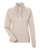 North End Women's Rhythm Waffle Pullover NE200W OATMEAL Pocket