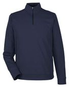 North End Men's Express Tech Performance Pique Quarter-Zip Pullover Jacket NE412 CLASSIC NAVY Pocket