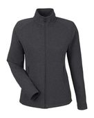 North End Women's Spirit Textured Full-Zip Jacket NE727W BLACK HEATHER Pocket