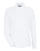 Puma Golf Women's You-V Quarter Zip Pullover Jacket 625902 WHITE GLOW Pocket