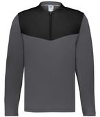 Russell Sideline Grid 1/4 Zip Pullover R03GKM STEALTH/BLACK Pocket