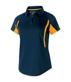 Holloway Ladies Avenger Polo 222730 NAVY/LIGHT GOLD Pocket
