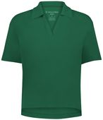 Holloway Ladies Core Cotton Waist Length Polo 226372 DARK GREEN Pocket