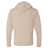 J America Adult Tri-Blend Full Zip Fleece Hoodie 8872 OATMEAL TRIBLEND Back