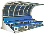Upper 90 Premier Soccer Shelter w/ Padded Benches Upper 90 Premier Soccer Shelter w/ Padded Benches