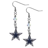 Silver Moon Dallas Cowboys Long Dangle Earrings Silver Moon Dallas Cowboys Long Dangle Earrings