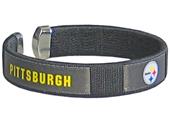 Silver Moon NFL Steelers Woven Cuff Bracelet Silver Moon NFL Steelers Woven Cuff Bracelet