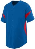 Augusta Wheel House Button Up Baseball Jersey Augusta Wheel House Button Up Baseball Jersey
