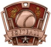 Hasty Awards 3" Varsity Softball Medals M-787O Hasty Awards 3" Varsity Softball Medals M-787O