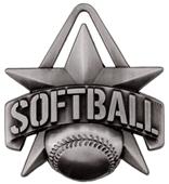 Hasty Awards 2" All-Star Softball Medals M-790O Hasty Awards 2" All-Star Softball Medals M-790O