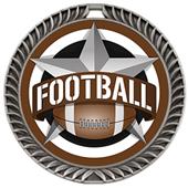 Hasty Awards 2.5" All-Star Crest Football Medals Hasty Awards 2.5" All-Star Crest Football Medals