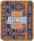 Northwest NCAA Illinois Double Play 48"x60" Throw Northwest NCAA Illinois Double Play 48"x60" Throw