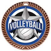 Hasty Awards 2.5" All-Star Crest Volleyball Medals Hasty Awards 2.5" All-Star Crest Volleyball Medals