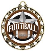 Hasty Award Football All-Star Insert Medal M-4401 Hasty Award Football All-Star Insert Medal M-4401