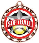 Hasty Award Softball All-Star Insert Medal M-4401 Hasty Award Softball All-Star Insert Medal M-4401
