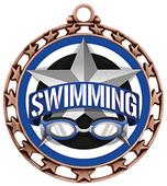 Hasty Award Swimming All-Star Insert Medal M-4401 Hasty Award Swimming All-Star Insert Medal M-4401