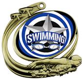 Hasty Swim Action All-Star Insert Medal M-1201W Hasty Swim Action All-Star Insert Medal M-1201W