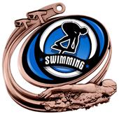 Hasty Swim Action Spectrum Insert Medal M-1201W Hasty Swim Action Spectrum Insert Medal M-1201W