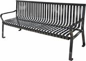 Highland Plaza Bench 6ft Steel Strap Highland Plaza Bench 6ft Steel Strap