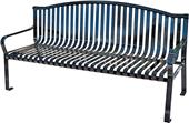 Highland Plaza Arch Bench 6ft Steel Strap W/Back Highland Plaza Arch Bench 6ft Steel Strap W/Back