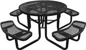 Highland Expanded 46" ROUND Diamond Picnic Table