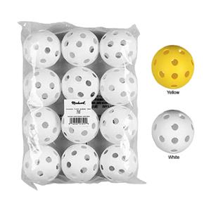 Markwort 9" Perforated Plastic Baseballs-Pkg of 12