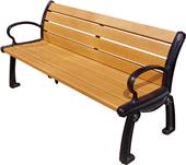 Highland Heritage Recycled Plastic Bench With Back Highland Heritage Recycled Plastic Bench With Back