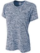 A4 Women's Polyester Space Dye Tech Shirt A4 Women's Polyester Space Dye Tech Shirt