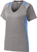 Sport-Tek Ladies' Heather Colorblock Contender Tee