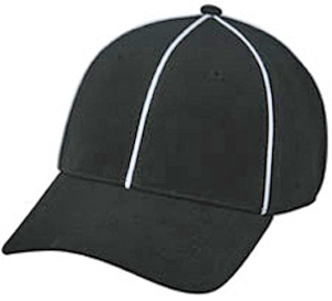 Umpire/Officials Poly Stretch Fit Sports Ball Caps