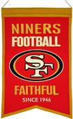 Winning Streak NFL SF 49ers Franchise Banner Winning Streak NFL SF 49ers Franchise Banner