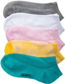 Cherokee Womens Enchanted 6-5pr Pack No Show Socks
