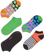 Cherokee Womens Colorfling 6-5pr Pack No Show Sock