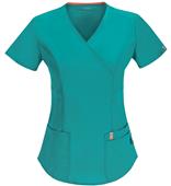 Code Happy Womens Bliss Mock Wrap Scrub Tops Code Happy Womens Bliss Mock Wrap Scrub Tops