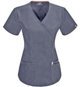 Code Happy Womens Bliss Mock Wrap Scrub Tops AB Code Happy Womens Bliss Mock Wrap Scrub Tops AB
