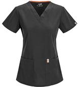Code Happy Womens Bliss Fit V-Neck Scrub Tops AB Code Happy Womens Bliss Fit V-Neck Scrub Tops AB