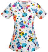 Code Happy Island Oasis V-Neck Scrub Top Code Happy Island Oasis V-Neck Scrub Top
